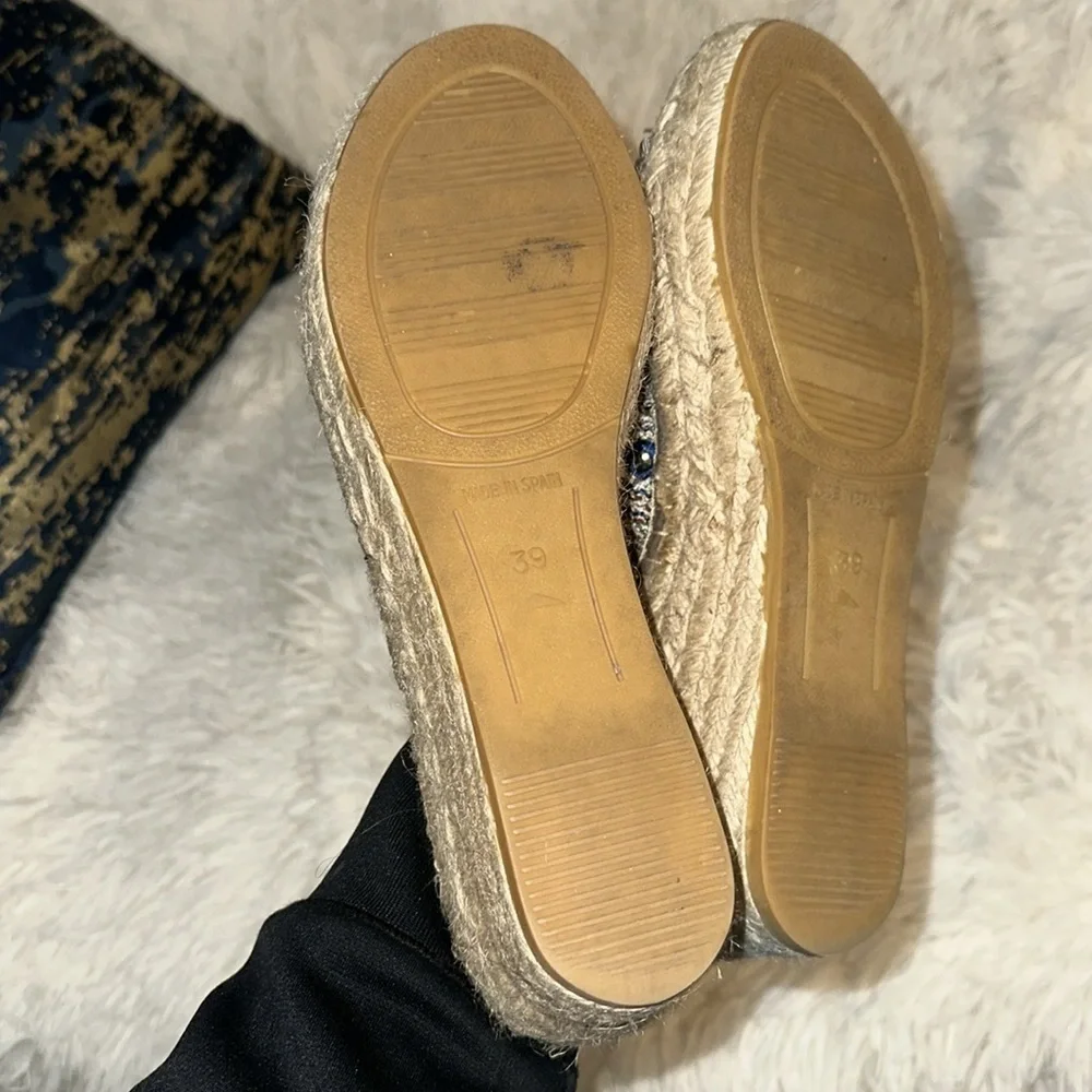 Women's Woven Spain Vidorreta Espadrille Sandals size 39